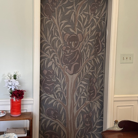 Gum Tree Koalas Blanket 2 Side FLiPSiDE Jacquard Loom Weave 100% Organic Cotton - Picture 16 of 16